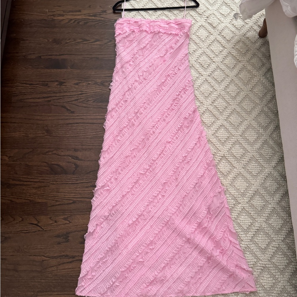 NWT Anthropologie Pink Maxi Dress